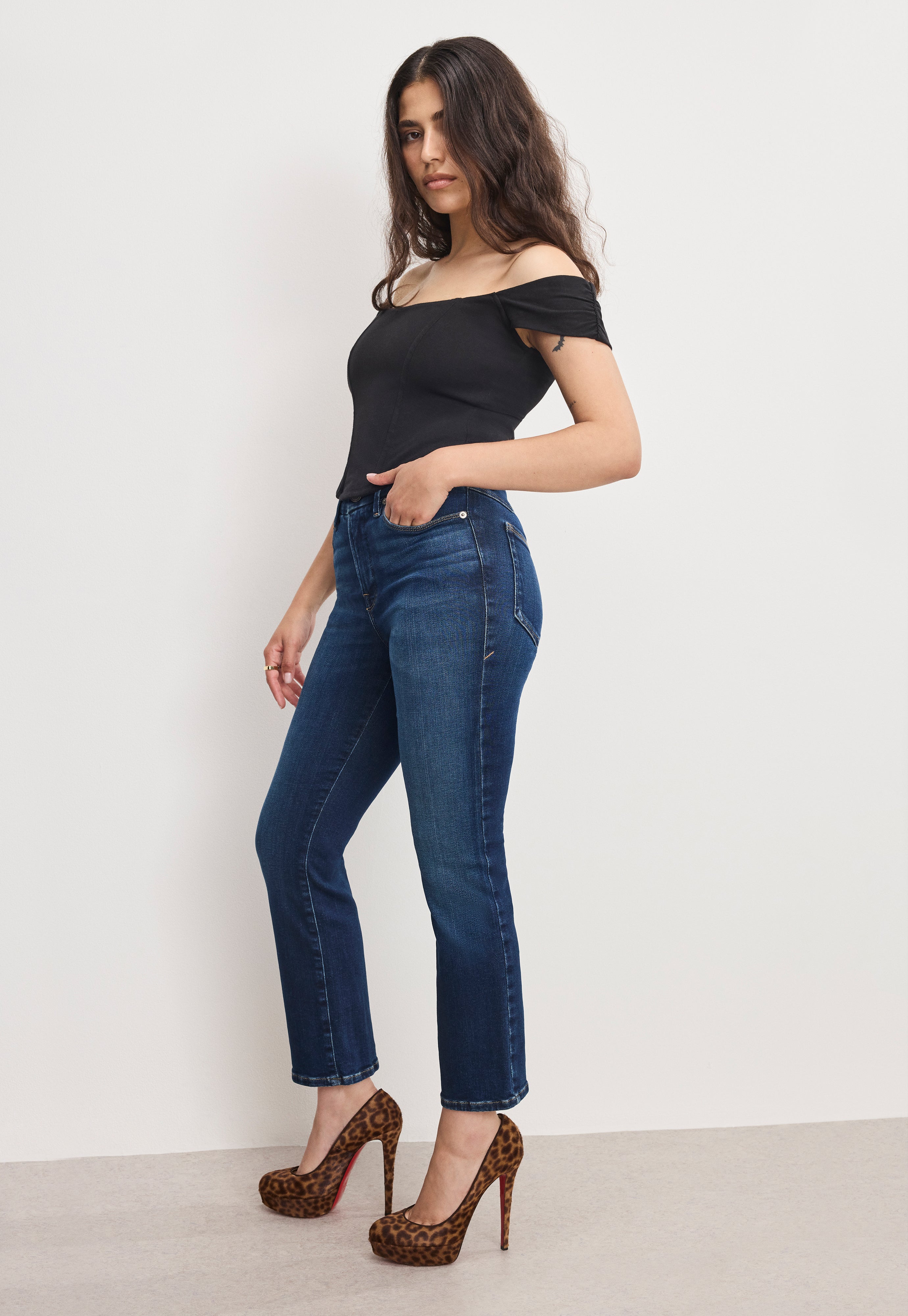 DOLLY JOLEANS PETITE STRAIGHT JEANS | INDIGO1080