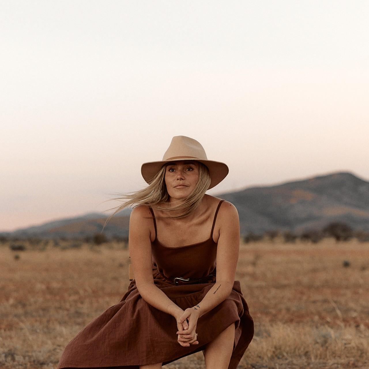 Anderson Almond | Cream Packable Wide Brim Fedora Hat