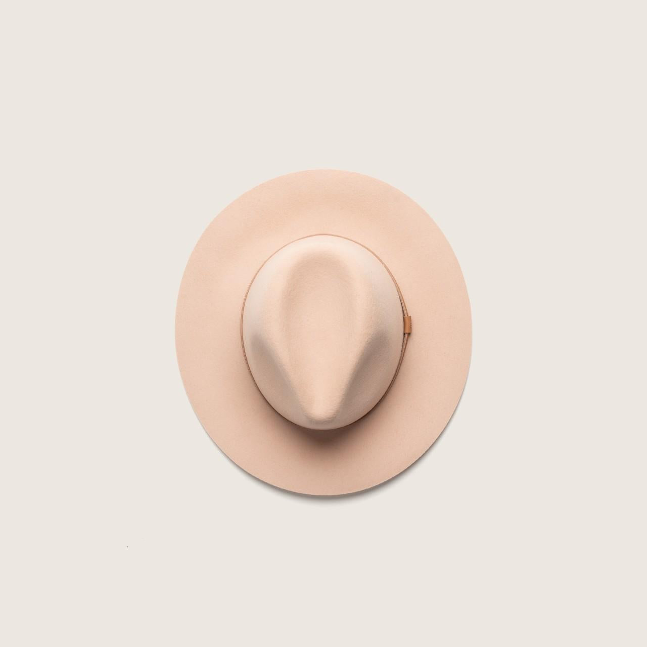 Anderson Almond | Cream Packable Wide Brim Fedora Hat