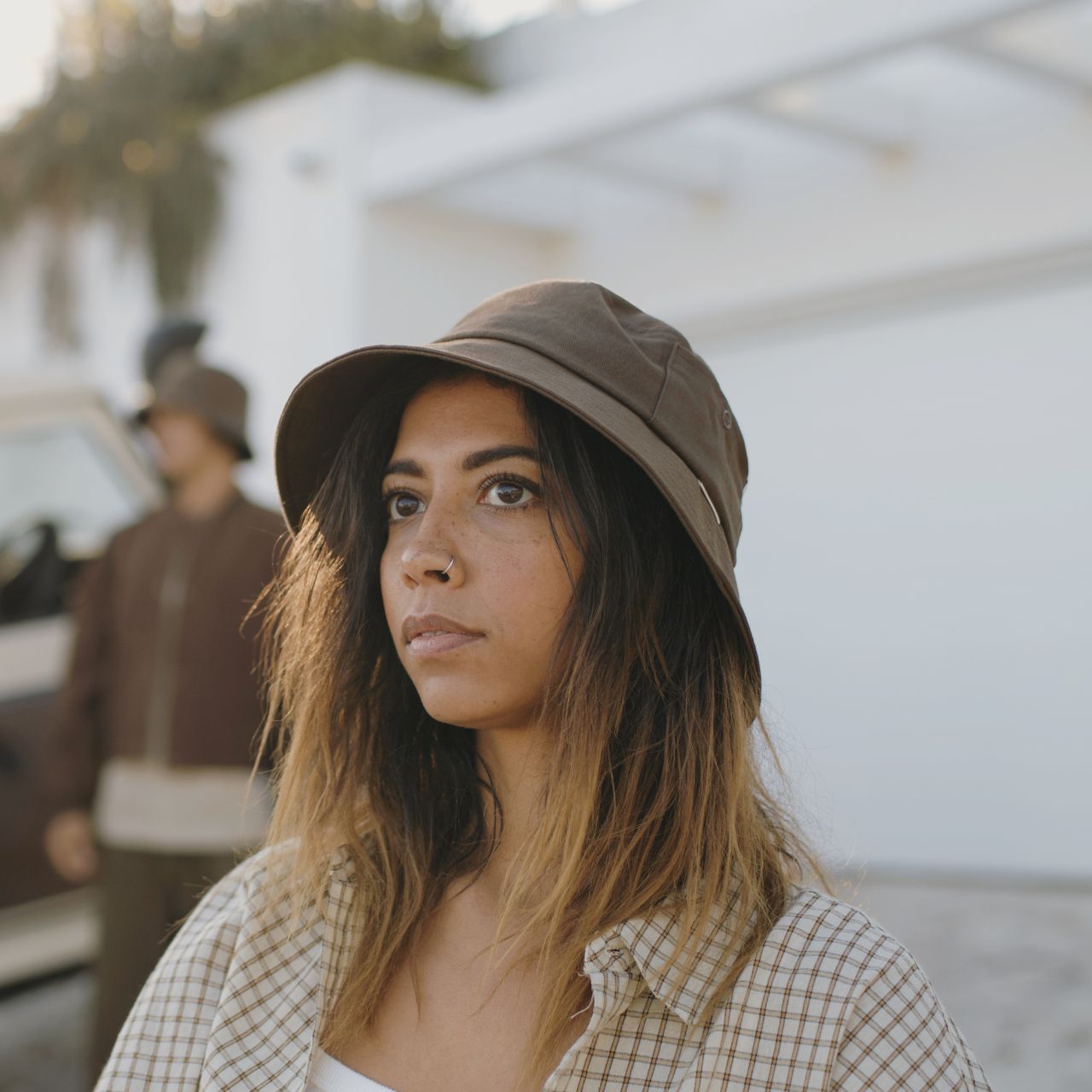 Billie Brown | Removable String Bucket Hat