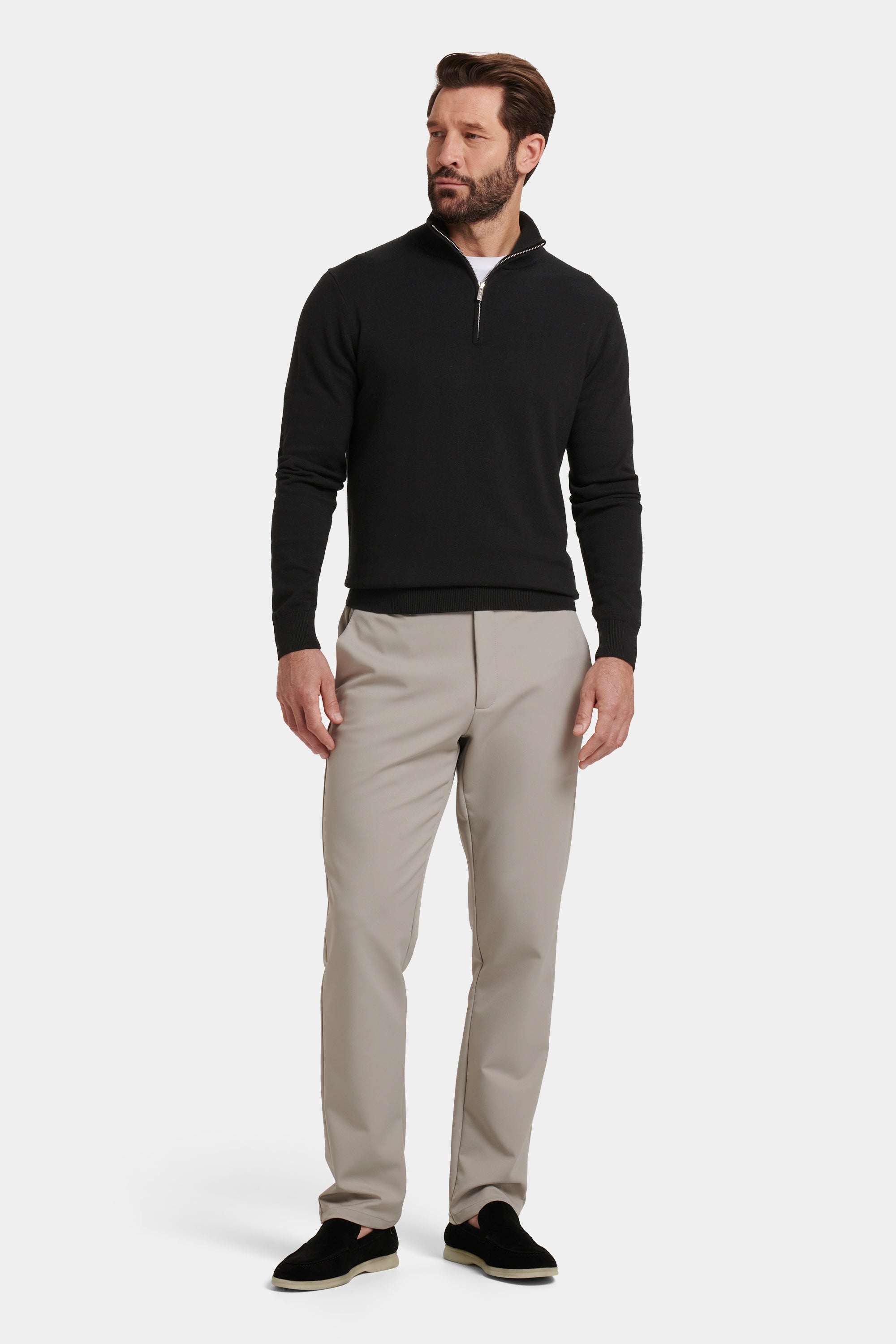 THE SANTONI QUARTER ZIP SWEATER