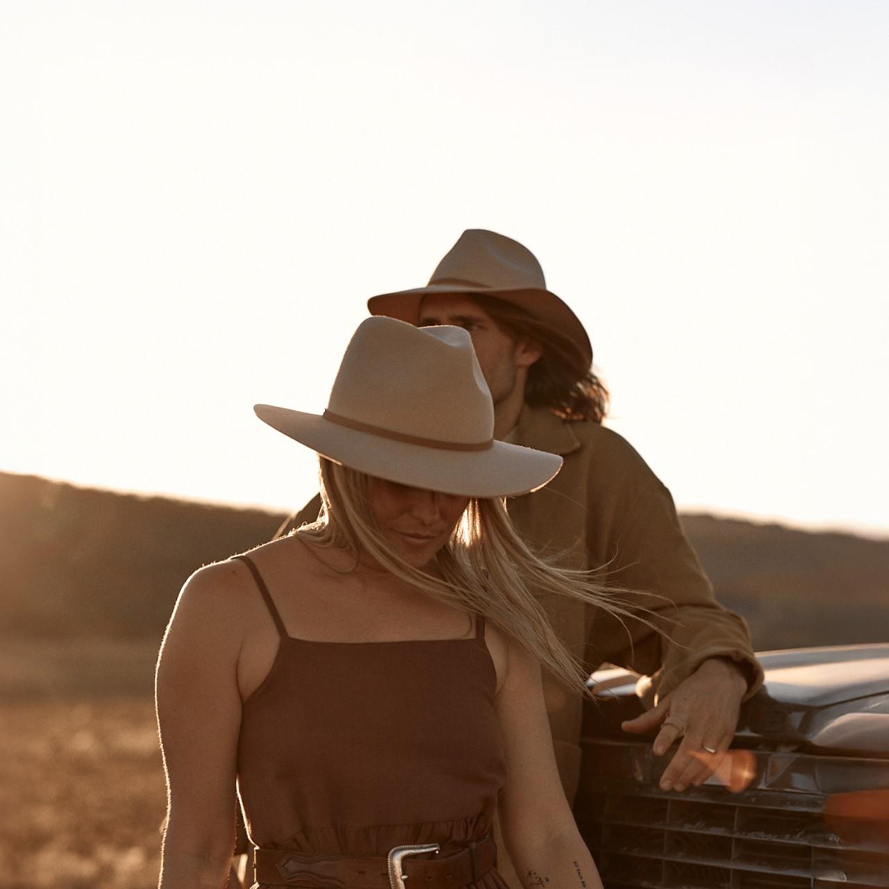 Anderson Almond | Cream Packable Wide Brim Fedora Hat