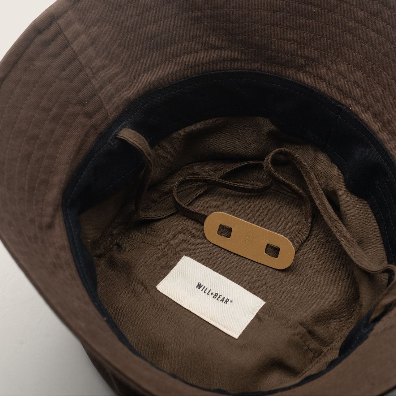Billie Brown | Removable String Bucket Hat